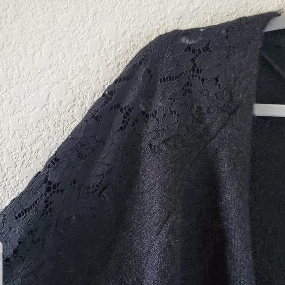 Vero Moda wool blend lace detail open cardigan NWT - Picture 2 of 4